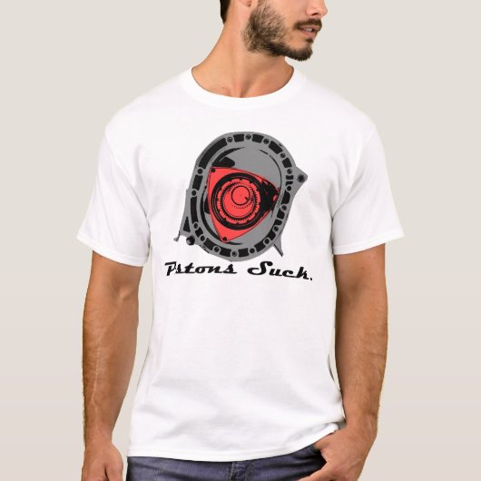 ピストンは吸います Tシャツ (正面)