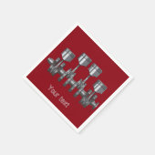 ピストンクランクシャフト スタンダードカクテルナプキン (角)