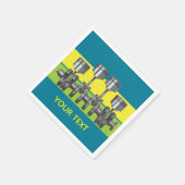 ピストンクランクシャフト スタンダードカクテルナプキン (角)