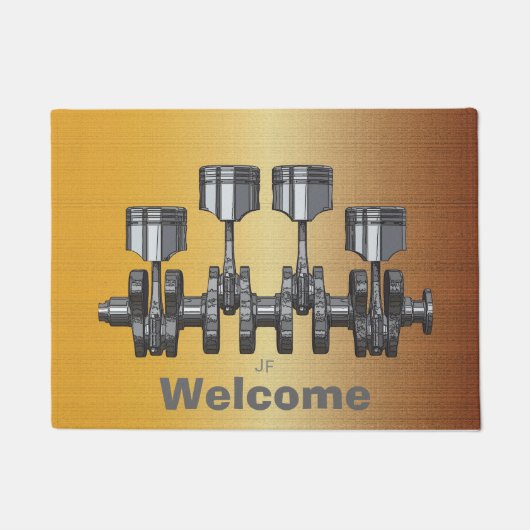 ピストンクランク軸 ドアマット (正面)