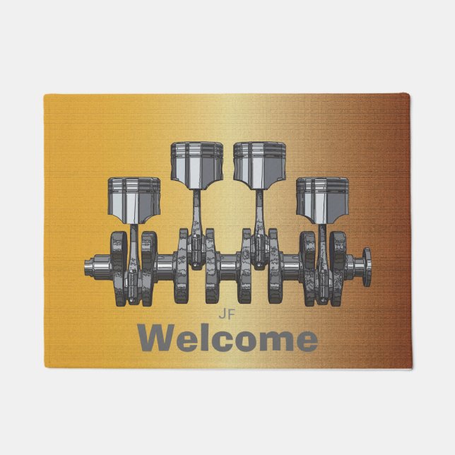 ピストンクランク軸 ドアマット (正面)