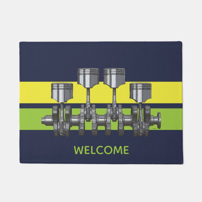 ピストンクランク軸 ドアマット (正面)