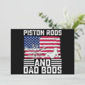 ピストンロッドとパパボーズ整備士7月4日 招待状 (スタンド正面)