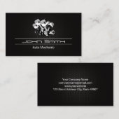 ピストン車エンジン | 炭素繊維パターン 名刺 (正面/裏面)