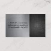 ピストン車エンジン | 自動ショップ 名刺 (裏面)