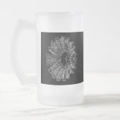 ピストン・エンジン フロストグラスビールジョッキ (左)