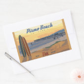 ピスモビーチカリフォルナ 長方形シール (封筒)