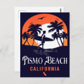 ピスモビーチカリフォルニアサンセットバケーションデミッサン ポストカード (正面/裏面)