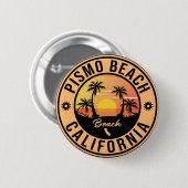 ピスモビーチカリフォルニアサンセットバケーションデミッサン 缶バッジ (正面&裏面)