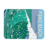 ピスモビーチカリフォルニアトラベルアートヴィンテージ マグネット (横)