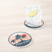 ピスモビーチカリフォルニアレトロサンセットデミッサー80s コースター (側面)