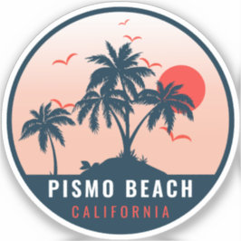 ピスモビーチカリフォルニアレトロサンセットデミディーズ60s シール