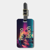 ピスモビーチネオンパームツリーズ ラゲッジタグ (正面縦)