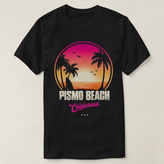 ピスモビーチ土産カリフォルニアリマインダー Tシャツ (デザイン正面)