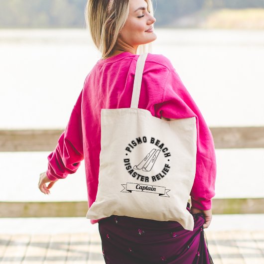 ピスモビーチ災害レリーフ、 浮き彫りキャプテントート トートバッグ