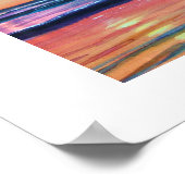 ピスモピアアットサンセットオリジナルウォーターカラーポスター ポスター (角)