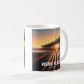 ピズモビーチ桟橋 カリフォルニア コーヒーマグカップ (正面右)