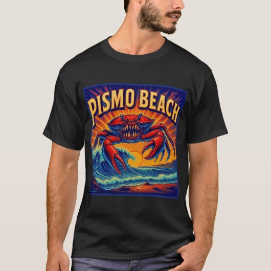 ピズモビーチ カニ モンスターTシャツ. Tシャツ (正面)