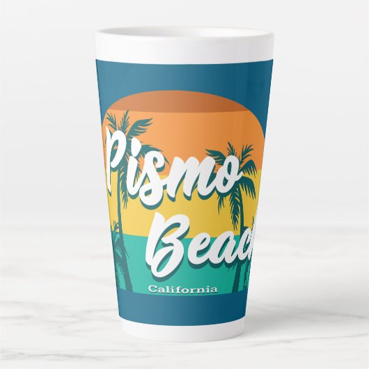 ピズモビーチ カリフォルニア カフェラテマグ (正面)
