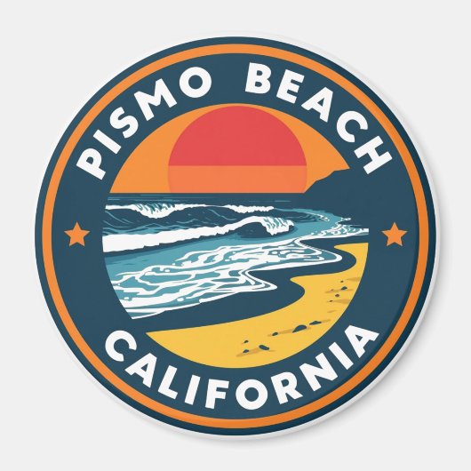 ピズモビーチ, カリフォルニア マグネット (正面)