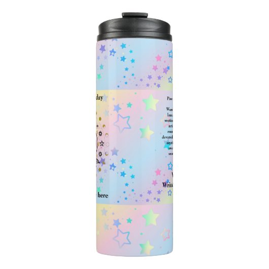 ピセスアストロロジー誕生日2月19日~3月20日 タンブラー (正面)