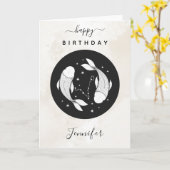 ピセスアストロロジー〔占星術の〕十二宮図スターサイン占星術シック カード (黄色い花)