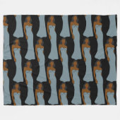 ピセスアストロロジー〔占星術の〕十二宮図 フリースブランケット (正面(横))