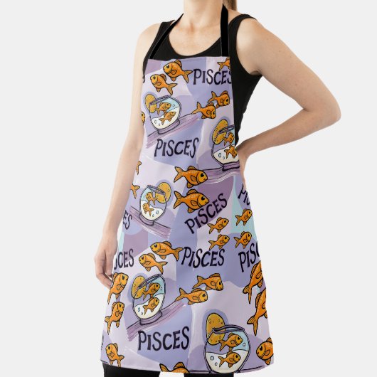 ピセスデザインギフト〔占星術の〕十二宮図星ガザー エプロン (インサイチュ)