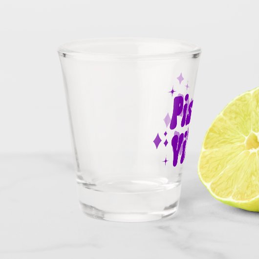 ピセスビベス〔占星術の〕十二宮図星占いパープルスターズ ショットグラス (左)