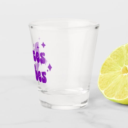 ピセスビベス〔占星術の〕十二宮図星占いパープルスターズ ショットグラス (右)