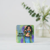 ピセスベリーダンサーキーチェーン スクエア名刺 (スタンド正面)