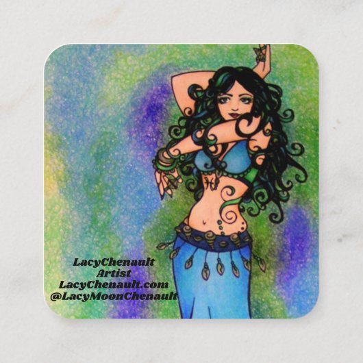 ピセスベリーダンサーキーチェーン スクエア名刺 (裏面)