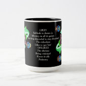 ピセス誕生サイン〔占星術の〕十二宮図マグ ツートーンマグカップ (中央)