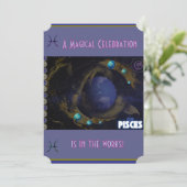 ピセス誕生日招待状 招待状 (スタンド正面)