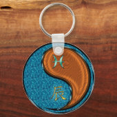 ピセス&ウッドドラゴン キーホルダー (裏面)