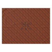 ピセス〔占星術の〕十二宮図サインインマホガニーウッドデコール テーブルクロス (正面(横))