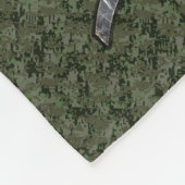 ピセス〔占星術の〕十二宮図サインオンウッドランドデジタル迷彩柄デコール フリースブランケット (角)