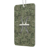 ピセス〔占星術の〕十二宮図サインオンウッドランドデジタル迷彩柄 カーエアーフレッシュナー (左)