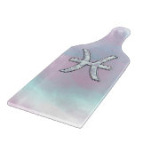 ピセス〔占星術の〕十二宮図サインマザーオブパールスタイル カッティングボード (角)