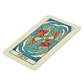 ピセス〔占星術の〕十二宮図サイン抽象芸術アートヴィンテージ マグネット (左側)