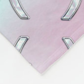 ピセス〔占星術の〕十二宮図シンボルパステルマザーオブパールスタイル フリースブランケット (角)