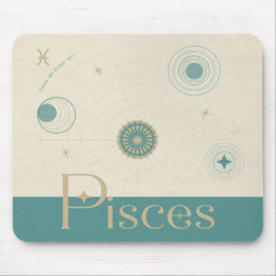 ピセス〔占星術の〕十二宮図マウスパッド マウスパッド
