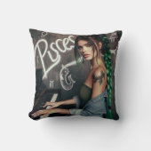 ピセス〔占星術の〕十二宮図ミュージシャンピアノ クッション (正面)