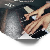 ピセス〔占星術の〕十二宮図ミュージシャンピアノ フォトプリント            (角)