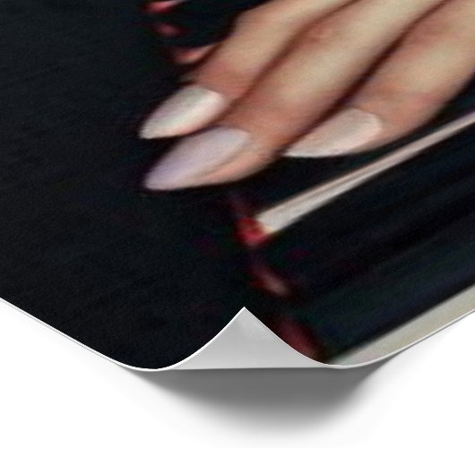 ピセス〔占星術の〕十二宮図ミュージシャンピアノ ポスター (角)