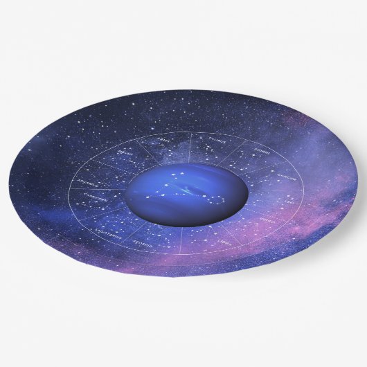 ピセス〔占星術の〕十二宮図占星術のサインプラネットネプチューン ペーパープレート (アングル)