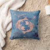 ピセス〔占星術の〕十二宮図標識装飾用クッション クッション (ブランケット)