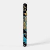 ピセス〔占星術の〕十二宮図 iPhone 15ケース (右側面)