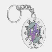 ピセス&蠍座アクリルキーチェーン キーホルダー (正面左)