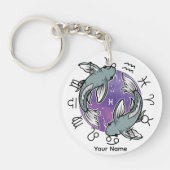 ピセス&蠍座アクリルキーチェーン キーホルダー (正面)